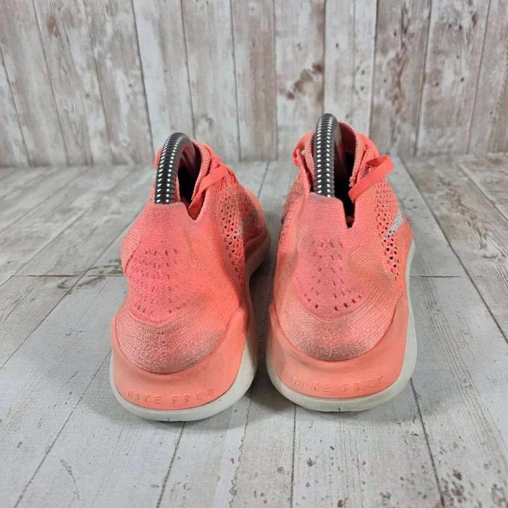 Nike Free RN Flyknit 2018 Womens 9.5 Crimson Pulse Pink Running Shoes 942839-801